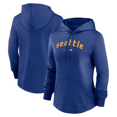 Women's Nike Royal Seattle Mariners City Connect Pregame Performance Pullover Hoodie