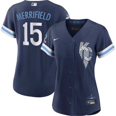 Women's Nike Whit Merrifield Navy Kansas City Royals City Connect Replica Player Jersey
