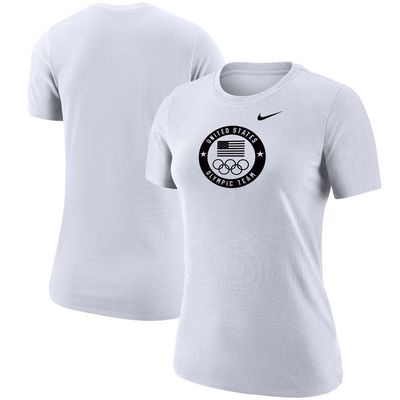 Women's Nike White Team USA Performance Team T-Shirt
