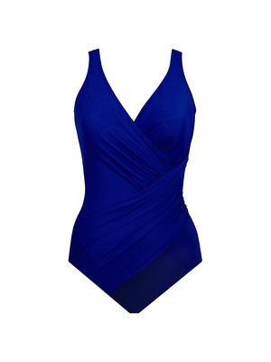 Women's Oceanus One-Piece Swimsuit - Azul Blue - Size 16 - Azul Blue - Size 16