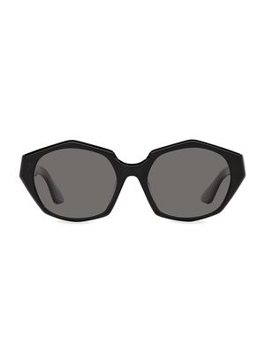 Women's Oliver Peoples 1971C 57MM Asymmetric Sunglasses - Black - Black