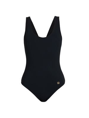 Women's Olympic Scoopneck Swimsuit - Nero - Size XS