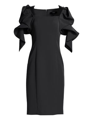 Women's Origami Sleeve Dress - Black - Size 0