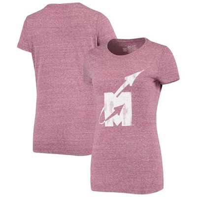 Women's Original Retro Brand Maroon Mississippi State Bulldogs Rocket Tri-Blend T-Shirt