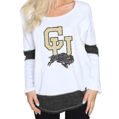 Women's Original Retro Brand White Colorado Buffaloes Thermal Long Sleeve T-Shirt