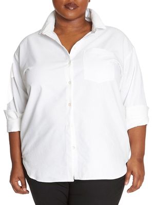 Women's Oxford Shirt - White - Size 16