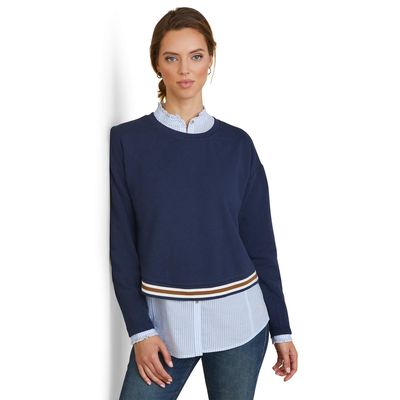 Women's Pacifica Sweatshirt in Navy, Size: XS by Ariat