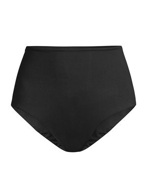Women's Palm Springs High-Waist Bikini Bottom - Black - Size 8 - Black - Size 8
