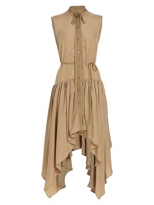 Women's Pastis Sleeveless Belted Midi-Dress - Fawn - Size 8