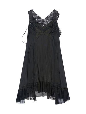 Women's Patched Slip Dress - Black - Size 2