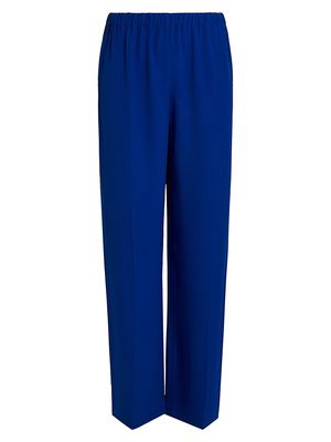 Women's Plus Agile Crêpê Envers Satin Trousers - Cornflower Blue - Size 14