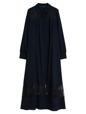 Women's Plus Sumero Embroidered Shirtdress - Midnight Blue - Size 18