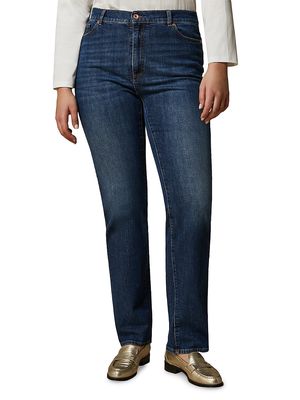 Women's Plus Tanaro Full-Length Jeans - Midnight Blue - Size 16