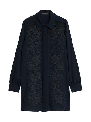 Women's Plus Zambra Embroidered Tunic - Midnight Blue - Size 14