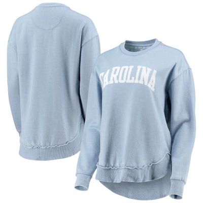 Women's Pressbox Carolina Blue North Carolina Tar Heels Vintage Wash Pullover Sweatshirt in Light Blue
