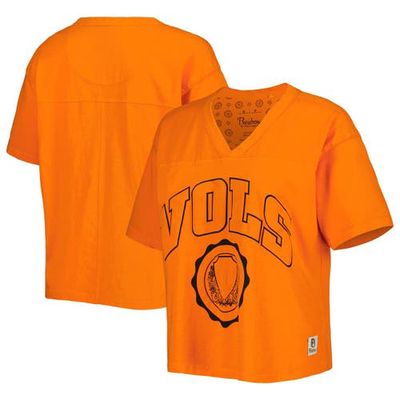 Women's Pressbox Tennessee Orange Tennessee Volunteers Sycamore Edith Waist-Length V-Neck T-Shirt