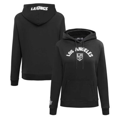 Women's Pro Standard Black Los Angeles Kings Classic Chenille Pullover Hoodie