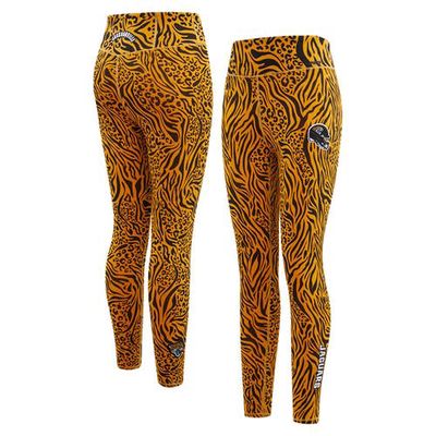 Women's Pro Standard Brown Jacksonville Jaguars Animal Print Leggings