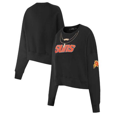 Women's Pro Standard Devin Booker Black Phoenix Suns Player Chain Pullover Sweatshirt