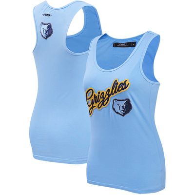 Women's Pro Standard Light Blue Memphis Grizzlies Script Tank Top