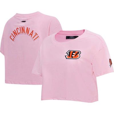 Women's Pro Standard Pink Cincinnati Bengals Cropped Boxy T-Shirt