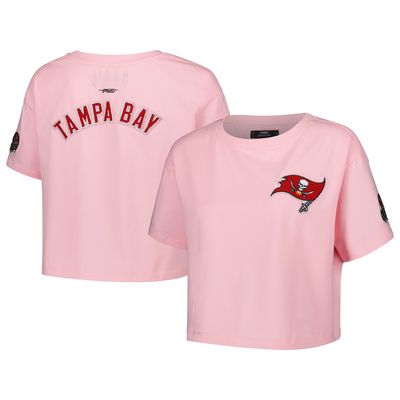 Women's Pro Standard Pink Tampa Bay Buccaneers Cropped Boxy T-Shirt
