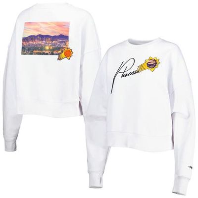 Women's Pro Standard White Phoenix Suns City Scape Pullover Sweatshirt