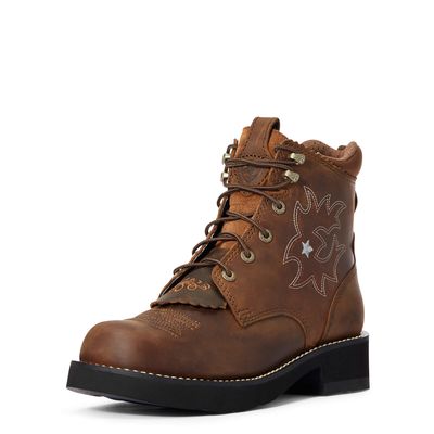 Women's Probaby Lacer Boots in Driftwood Brown, Size: 6 B / Medium by Ariat