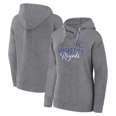 Women's Profile Heather Gray Kansas City Royals Plus Size Pullover Hoodie