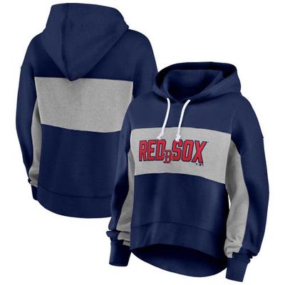 Women's Profile Navy Boston Red Sox Plus Size Pullover Hoodie