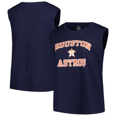 Women's Profile Navy Houston Astros Plus Size Tank Top