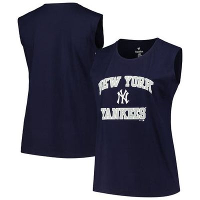 Women's Profile Navy New York Yankees Plus Size Tank Top