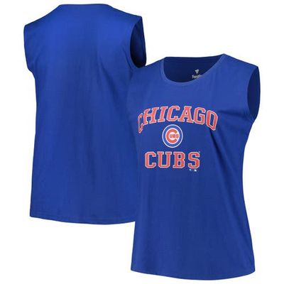 Women's Profile Royal Chicago Cubs Plus Size Tank Top