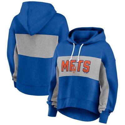 Women's Profile Royal New York Mets Plus Size Pullover Hoodie