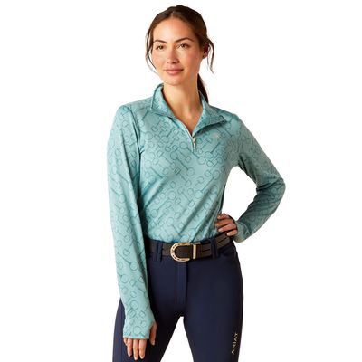Women's Prophecy 1/4 Zip Baselayer in Arctic, Size: XS by Ariat