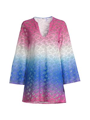 Women's Quick-Drying Gradient Lace Cover-Up - Ombre - Size XS - Ombre - Size XS