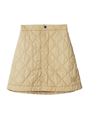 Women's Quilted A-line Miniskirt - Soap - Size 2