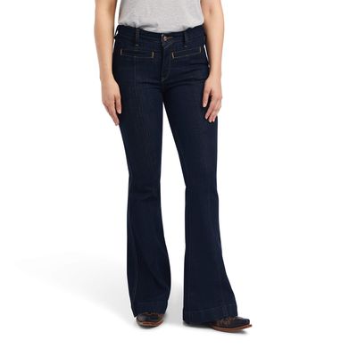 Women's R.E.A.L. High Rise Alexa Flare Jeans in Rinse, Size: 25 Short by Ariat