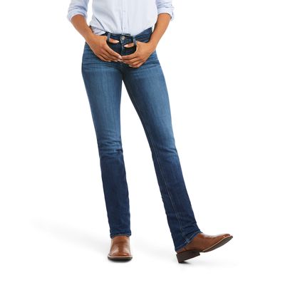Women's R.E.A.L. Perfect Rise Abby Straight Jeans in Mackenzie
