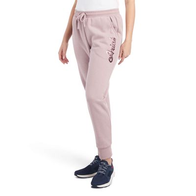 Women's REAL Jogger Sweatpants in Nostalgia Rose Heather, Size: 3X Regular by Ariat