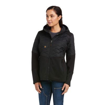 Women's Rebar Cloud 9 Insulated Jacket in Black, Size: Small by Ariat