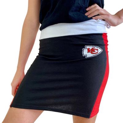 Women's Refried Apparel Black Kansas City Chiefs Sustainable Short Skirt
