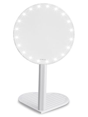 Women's Riki Graceful Round Handheld 7x LED Magnifying Face Mirror