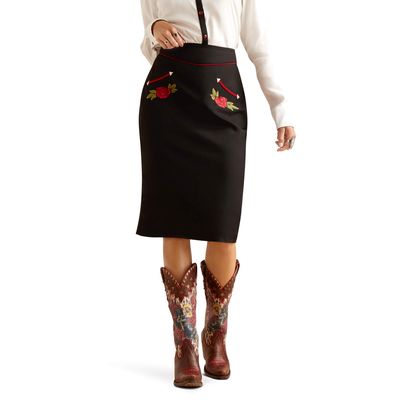 Women's Rodeo Quincy Skirt in Black