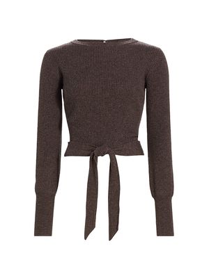 Women's Rosalie Rib-Knit Sweater - French Press - Size XS - French Press - Size XS