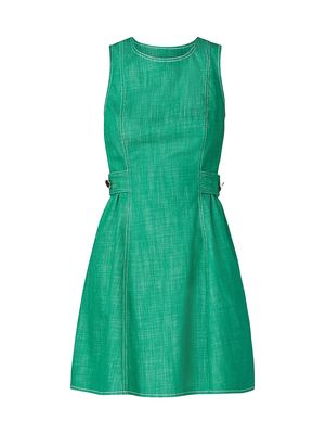 Women's Samara Denim Minidress - Spring Green - Size 8