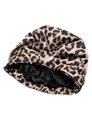 Women's Satin-Lined Shower Cap - Cheetah - Cheetah