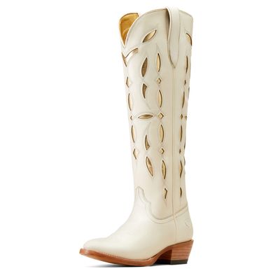 Women's Saylor StretchFit Western Boots in Blanco, Size: 5.5 B / Medium by Ariat