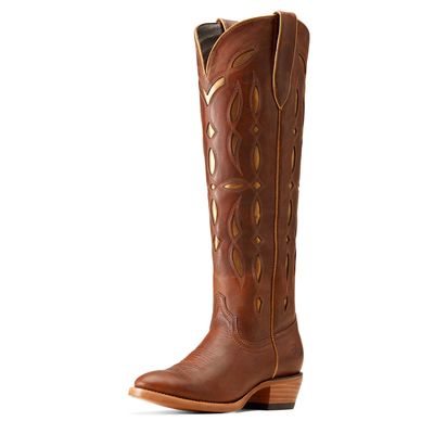 Women's Saylor StretchFit Western Boots in Chic Brown, Size: 5.5 B / Medium by Ariat
