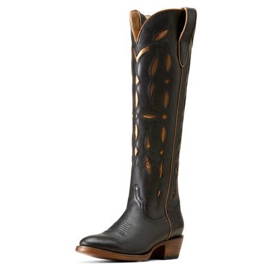 Women's Saylor StretchFit Western Boots in Inkwell, Size: 5.5 B / Medium by Ariat